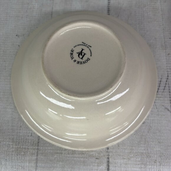 Dover & York DYO1 CIRCLES Rings Swirl Aqua Stoneware Cereal Soup Bowls Set of 2 - Picture 3 of 16